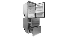 Load image into Gallery viewer, Cruise 320 Combi Stainless Steel Fridge/Fridge/Fridge - AC/DC -  11 cu. ft. (5.5 cu.ft./5.5 cu.ft.) 2-drawer fridge on bottom
