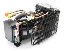 Load image into Gallery viewer, CONDENSING UNIT FORCED AIR w/WIRE COIL, QUICK COUPLINGS PRECHARGED SECOP COMPRESSOR VERTICAL 12/24VDC