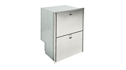 Double Drawer 160 LIGHT REFRIGERATOR ONLY - 5.5 Cu. Ft. - Stainless Steel - 4  sided flush mount flange - AC/DC