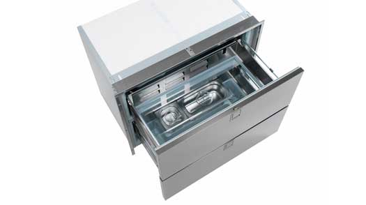 Double Drawer 190 Refrigerator - AC/DC, 3 Side Stainless Steel Flange - All Refrigerator,  no freezer