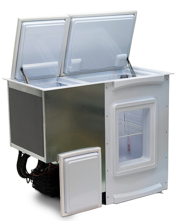 A BI-172 Build-In Top/Side Opening Refrigerator/Freezer, Air Cooled, Remote Mount  Compressor, DC Only, 6 cu. ft.