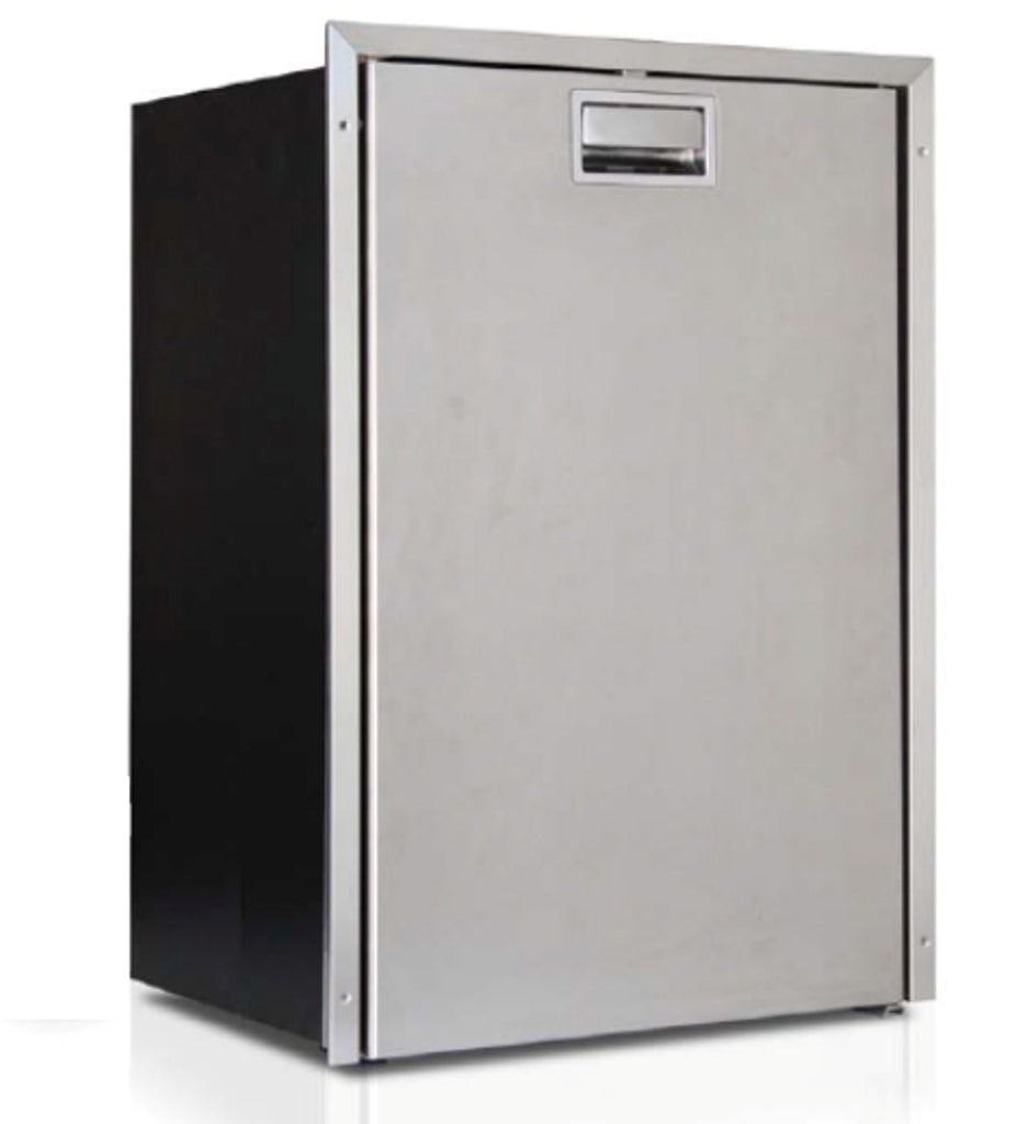 C130RXD4-F - 4.7 CU.FT FRONT LOADING STAINLESS STEEL REFRIGERATOR w/FREEZER COMPARTMENT, SS FRONT, FLUSH FLANGE STEELOCK LATCH EXTERNAL UNIT 12/24V 115/230VAC 50/60HZ