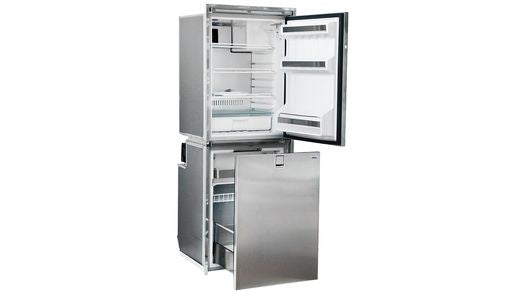 Cruise 260 Combi Stainless Steel Refrigerator/Freezer - AC/DC - 9.2 cu. ft. (4.6  cu.ft.fridge / 4.6 cu.ft. Drawer fridge) - Right Swing