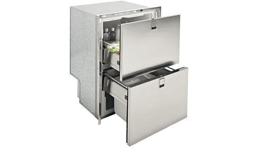Double Drawer 160 LIGHT FREEZER ONLY with ICE MAKER 5.65 Cu. Ft. - Stainless  Steel - 4 sided flush mount flange - 115V AC