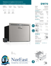 Load image into Gallery viewer, DW70RXN4-EF-2 ~  2.6 CU.FT STAINLESS STEEL SINGLE DRAWER FREEZER, FLUSH FLANGE STEELOCK LATCH LED INTERNAL LIGHT EXTERNAL UNIT  12/24V 115/230VAC 50/60HZ
