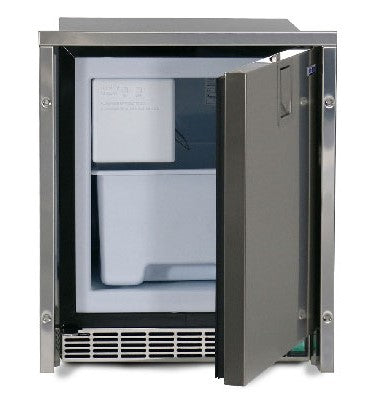 Low Profile Ice Maker - Stainless Steel Door, Crescent “White” Ice, 230V 50Hz AC,  Proud Mount 3-side flange
