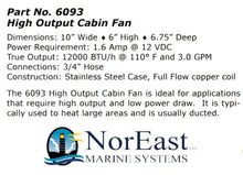 Load image into Gallery viewer, HIGH OUTPUT CABIN HEATER C/W AQUASTAT &amp; FANGUARD 12 VOLT 1.6A
